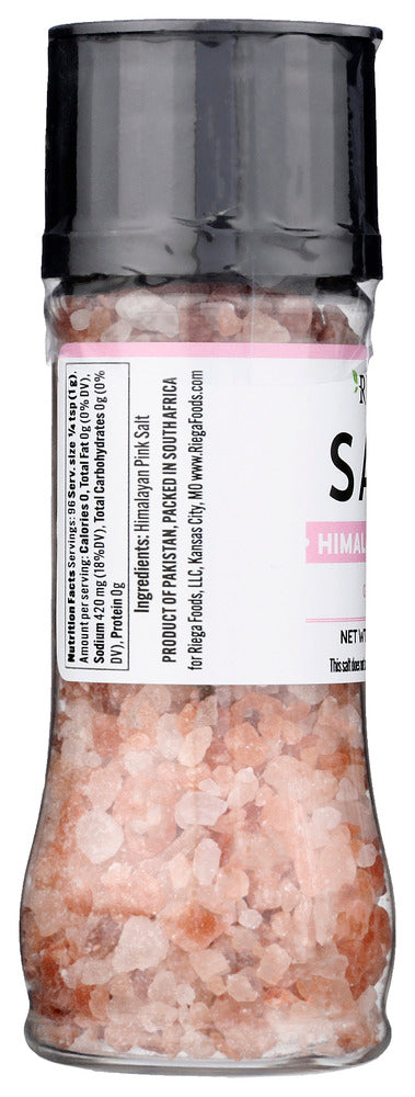 Riega: Himalayan Pink Salt Grinder, 3.4 Oz