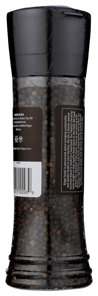 Riega: Black Pepper Grinder, 5.8 Oz