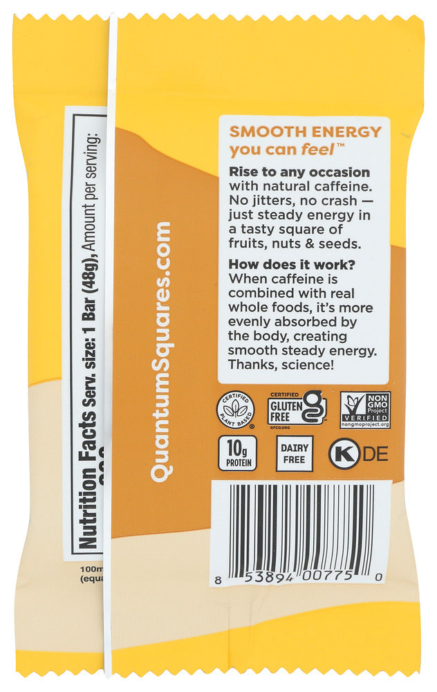 Quantum Energy Squares: Banana Nut Butter Crunch Bar, 1.69 Oz