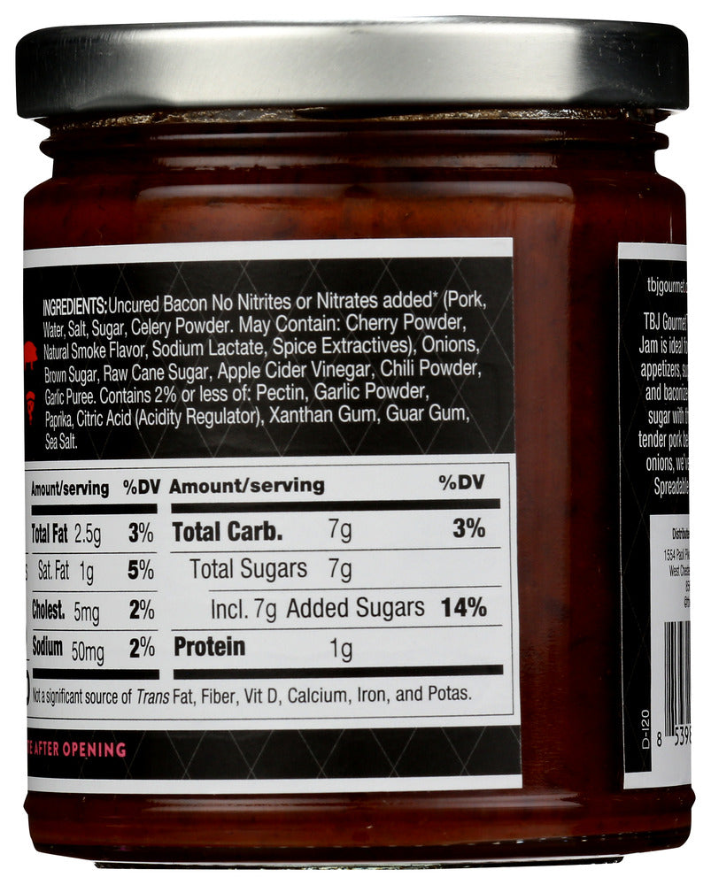 Tbj Gourmet: Jam Bacon Swt Chili, 9 Oz