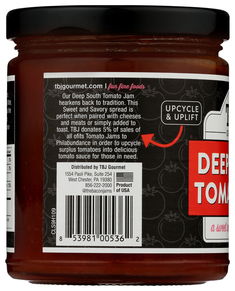 Tbj Gourmet: Jam Tomato Deep South, 9 Oz