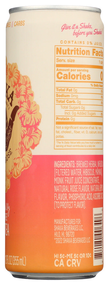 Shaka Tea: Tea Herbal Lemn Rose Rtd, 12 Fo