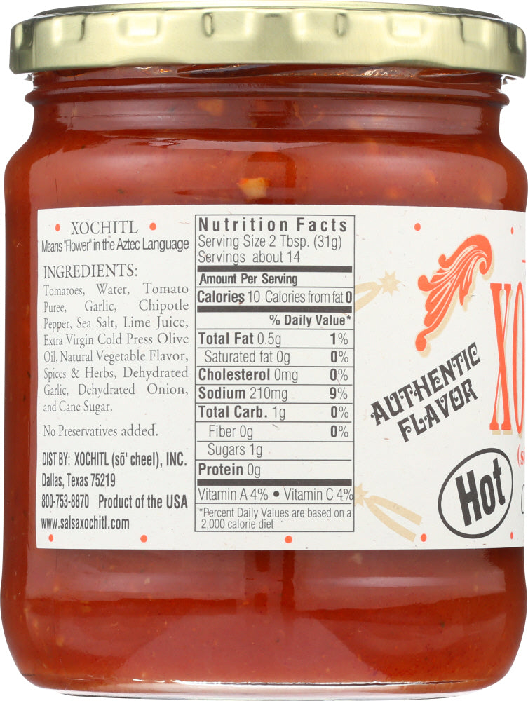 Xochitl: Salsa Chipotle Hot, 15 Oz