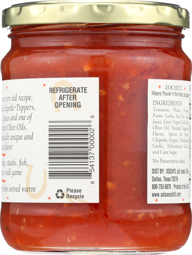 Xochitl: Chipotle Salsa Mild, 15 Oz