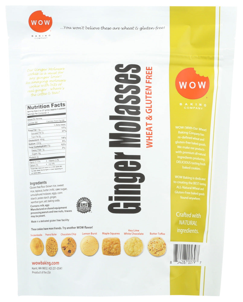 Wow Baking: Cookie Gf Molasses Bg, 8 Oz