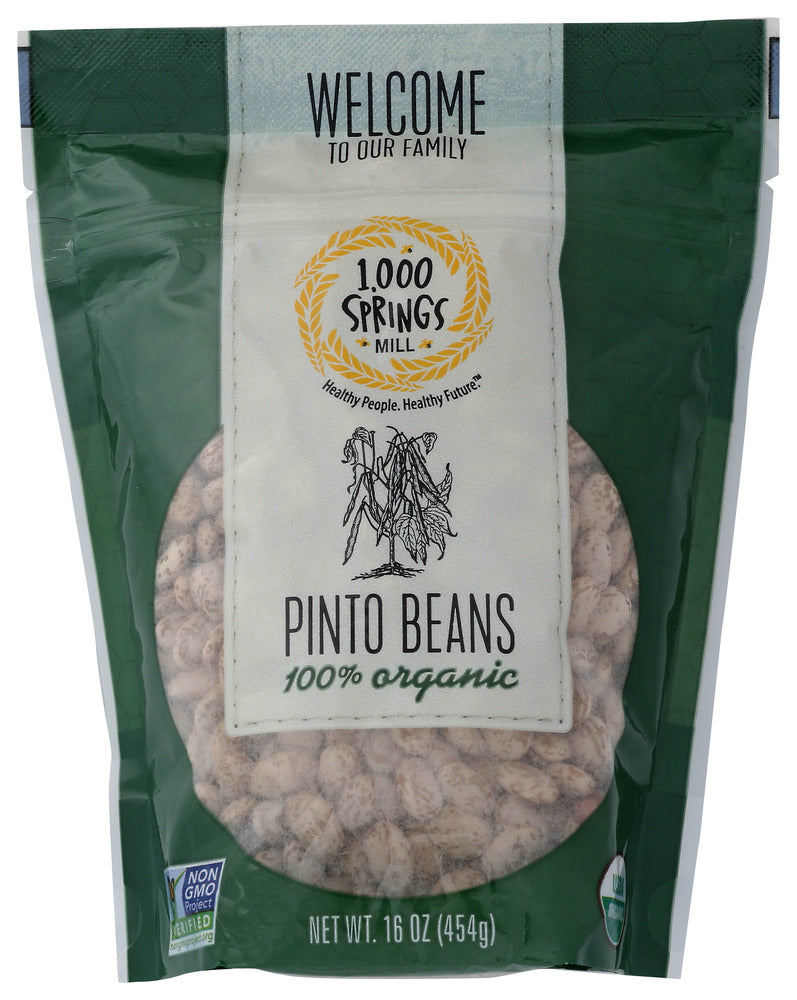 1000 Springs Mill: Beans Pinto, 16 Oz