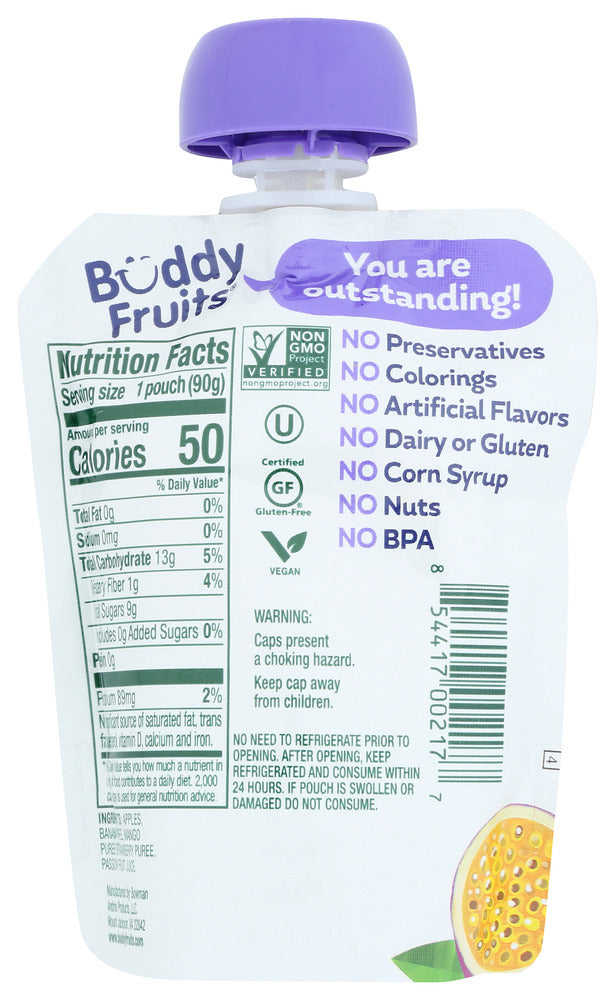 Buddy Fruits: Multifruit And Apple Blended Fruits, 3.2 Oz