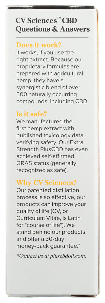 Cv Sciences: Plus Cbd Roll On 500Mg Extra Strength Formula, 1.13 Oz