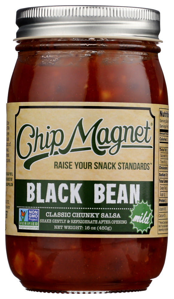 Chip Magnet: Salsa Black Bean, 16 Oz