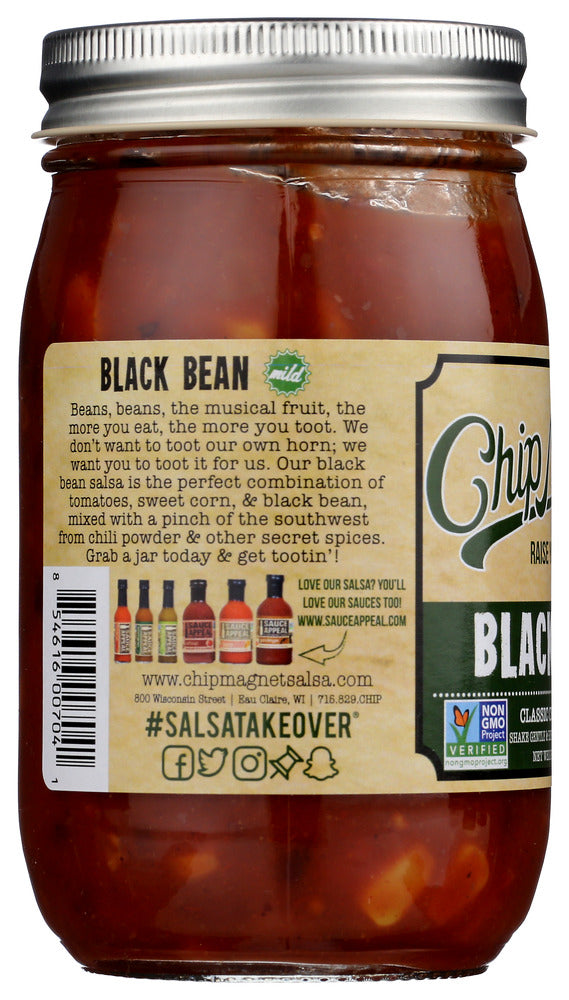 Chip Magnet: Salsa Black Bean, 16 Oz