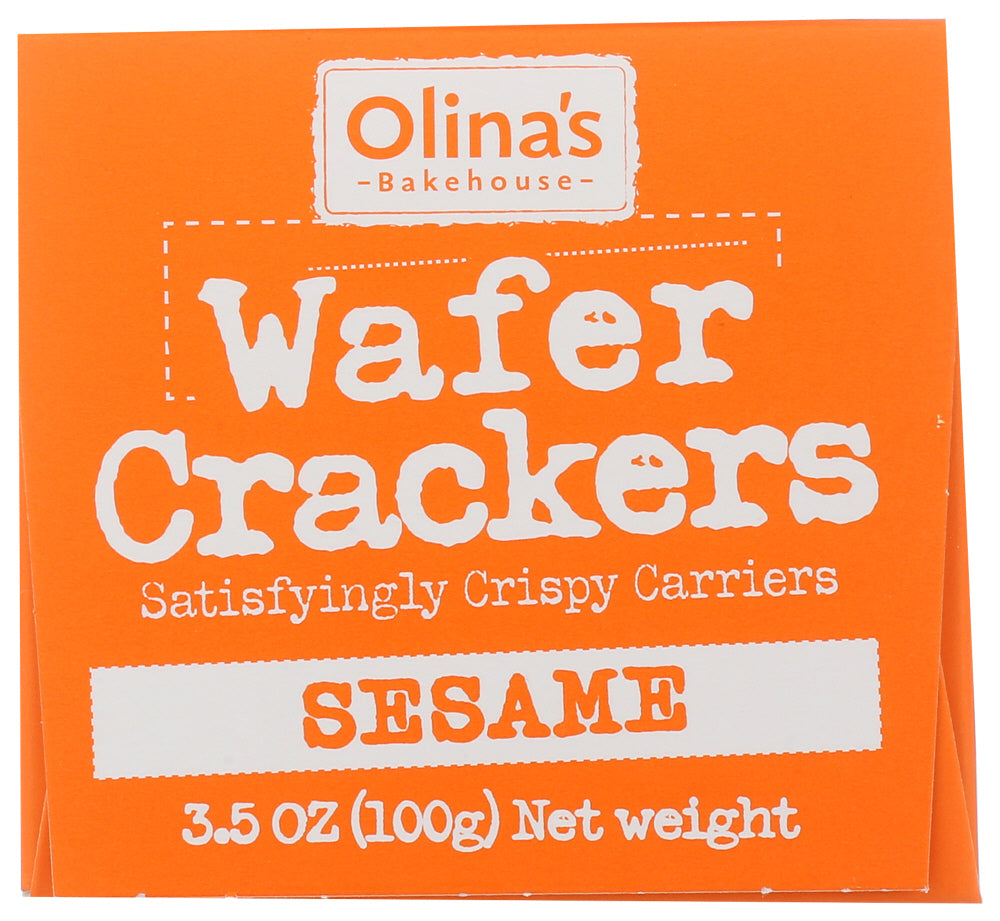 Olinas Bakehouse: Sesame Wafer Crackers, 3.5 Oz