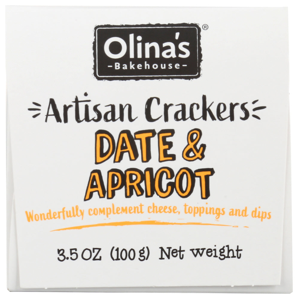 Olinas Bakehouse: Date And Apricot Artisan Crackers, 3.5 Oz