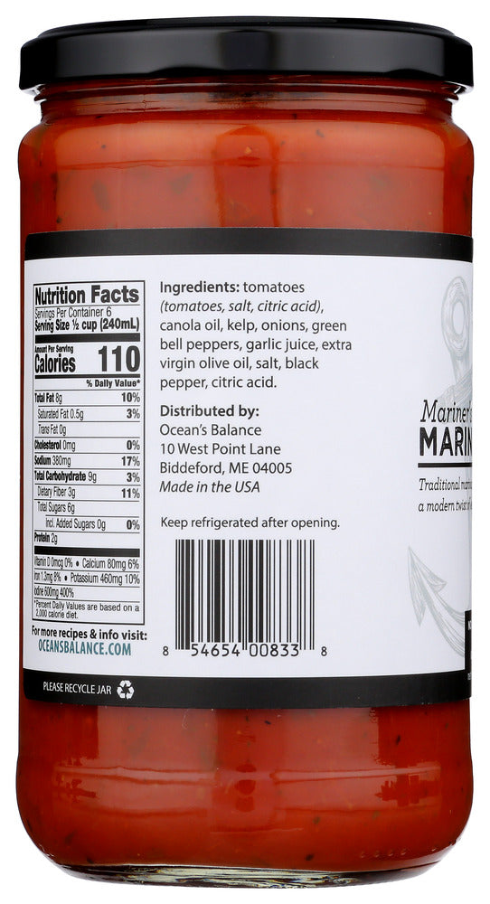 Oceans Balance: Marinara Pasta Sauce, 24 Oz