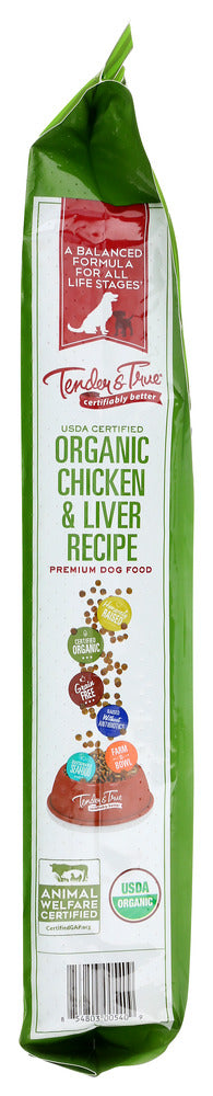 Tender And True: Kibble Chicken Liver Dog, 11 Lb