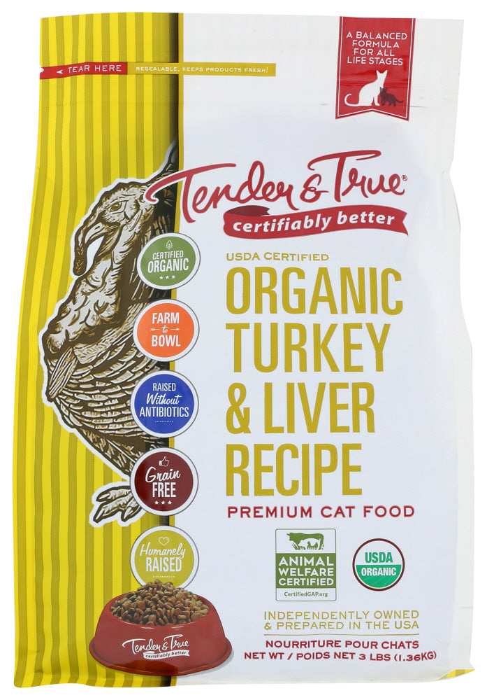 Tender And True: Cat Fd Turkey & Liver, 3 Lb