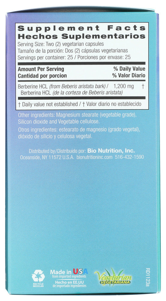 Bio Nutrition: Advanced Berberine 1200, 50 Vc