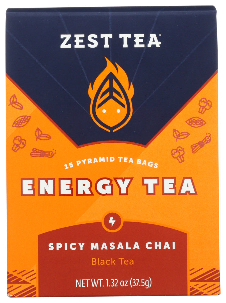 Zest Tea: Tea Chai Black Spcy Masal, 15 Bx