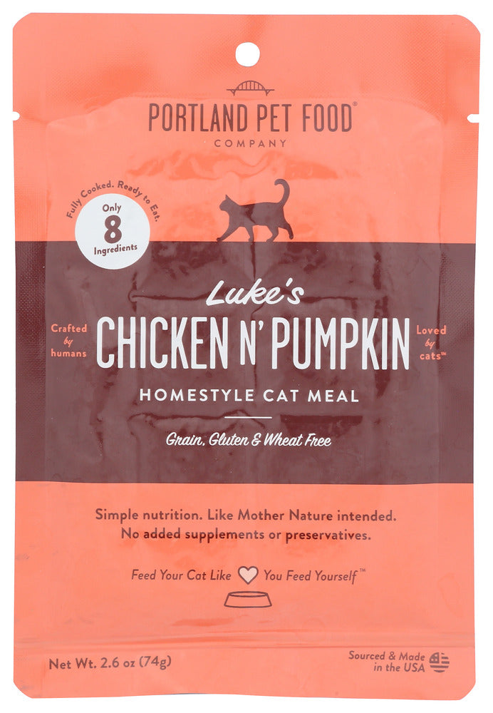 Portland Pet Food Company: Chicken Pumpkin Cat Meal, 2.6 Oz