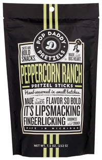 Pop Daddy Popcorn & Pretz: Peppercorn Ranch Seasoned Pretzels, 7.5 Oz