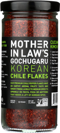 Mother In Law: Flakes Chili Gochugaru, 3.25 Oz