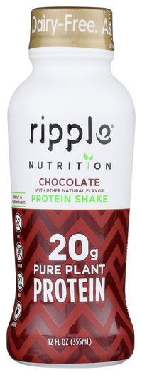 Ripple: Chocolate Protein Shake, 12 Fo