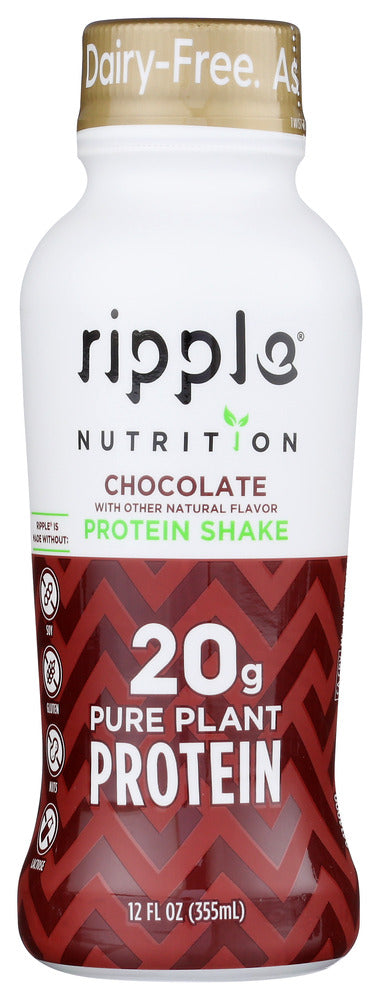 Ripple: Chocolate Protein Shake, 12 Fo