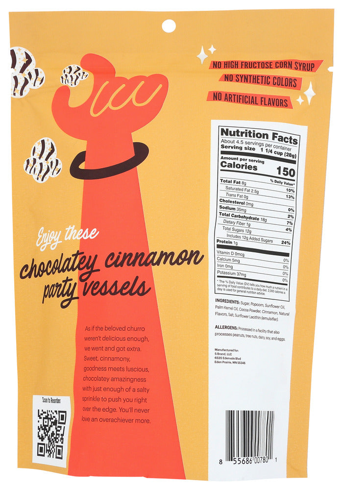 Maddy & Maize: Chocolatey Churro Popcorn, 4.5 Oz