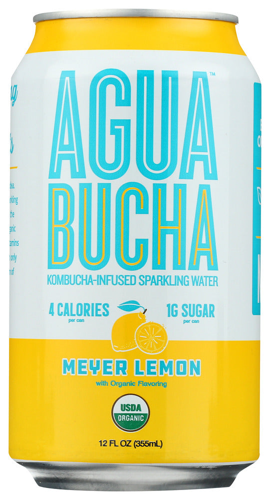 Agua Bucha: Water Sprk Kmbch Inf Lemn, 12 Oz