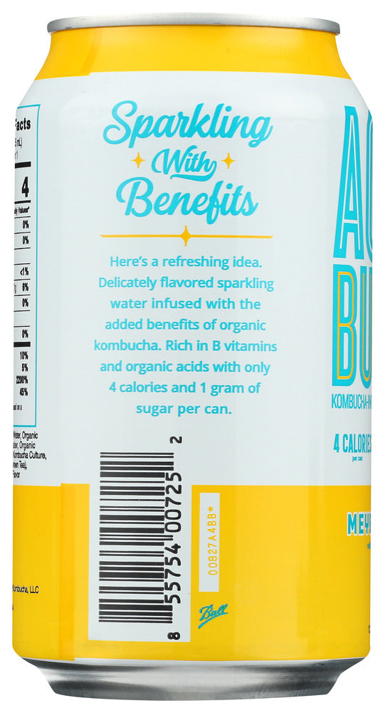 Agua Bucha: Water Sprk Kmbch Inf Lemn, 12 Oz