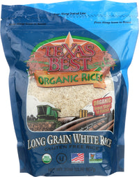 Texas Best: Rice White Lngrain Org, 32 Oz