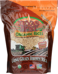 Texas Best: Rice Brown Lngrain Org, 32 Oz