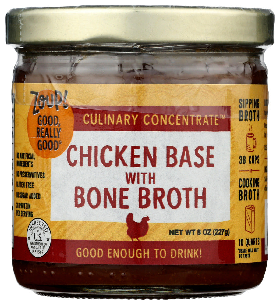 Zoup Good Really: Bone Broth Cncrnte Chick, 8 Oz