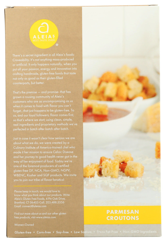 Aleias: Gluten Free Parmesan Croutons, 10 Oz