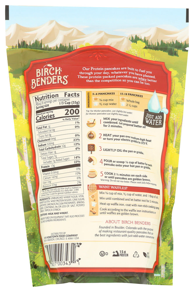 Birch Benders: Pancake & Waffle Mix Protein, 16 Oz