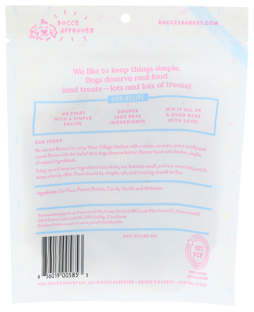 Bocces Bakery: Treat Dog Biscuits Bday, 5 Oz