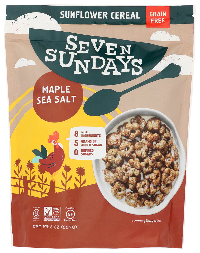 Seven Sundays: Maple Sea Salt Sunflower Cereal, 8 Oz