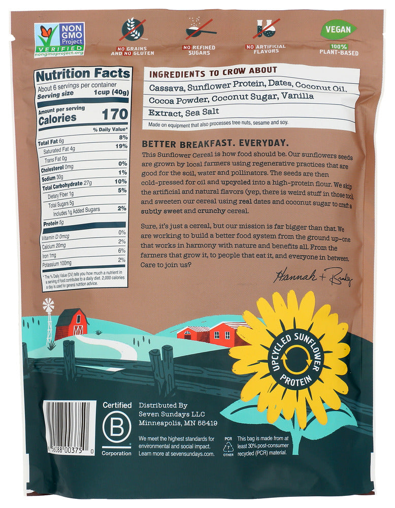 Seven Sundays: Real Cocoa Sunflower Cereal, 8 Oz