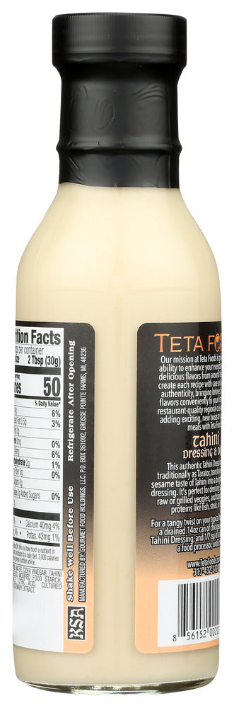 Teta Foods: Dressing And Dip Tahini, 12 Fo