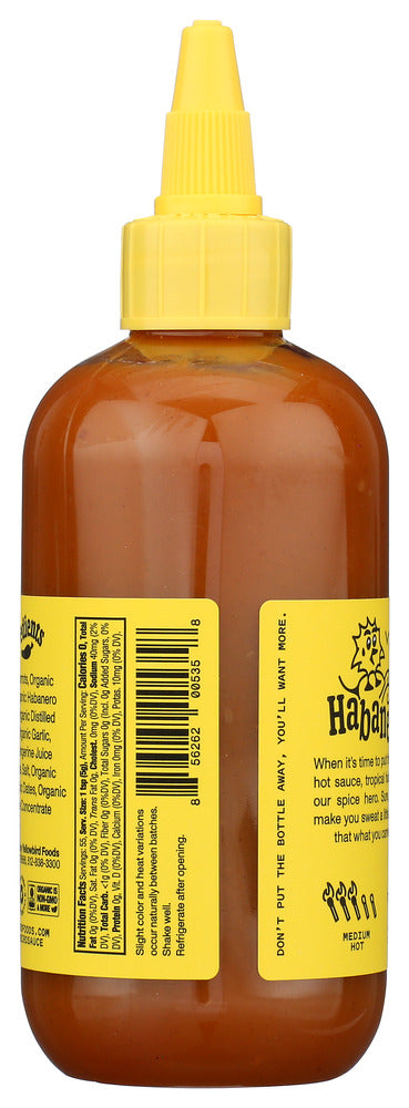 Yellowbird Sauce: Condiment Habenero, 9.8 Oz