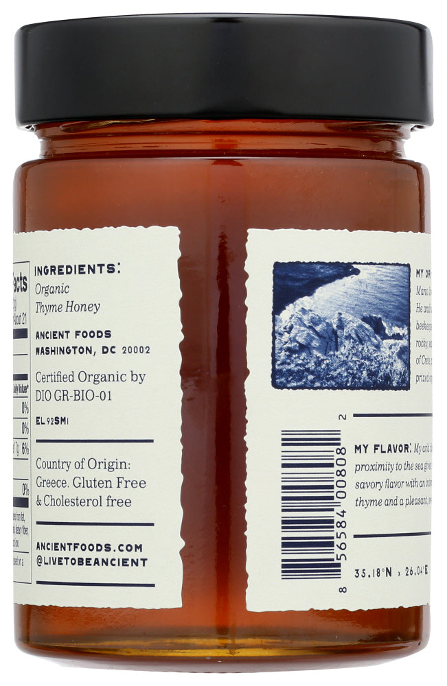 Ancient Foods: Honey Greek Irini Thyme, 16 Oz