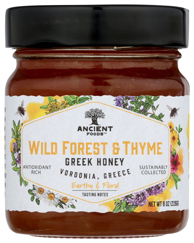 Ancient Foods: Honey Grk Wld Frst Thyme, 8 Oz