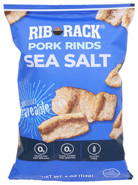 Rib Rack: Sea Salt Pork Rinds, 4 Oz