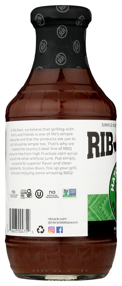 Rib Rack: Sauce Hatch Chile Bbq, 19 Oz