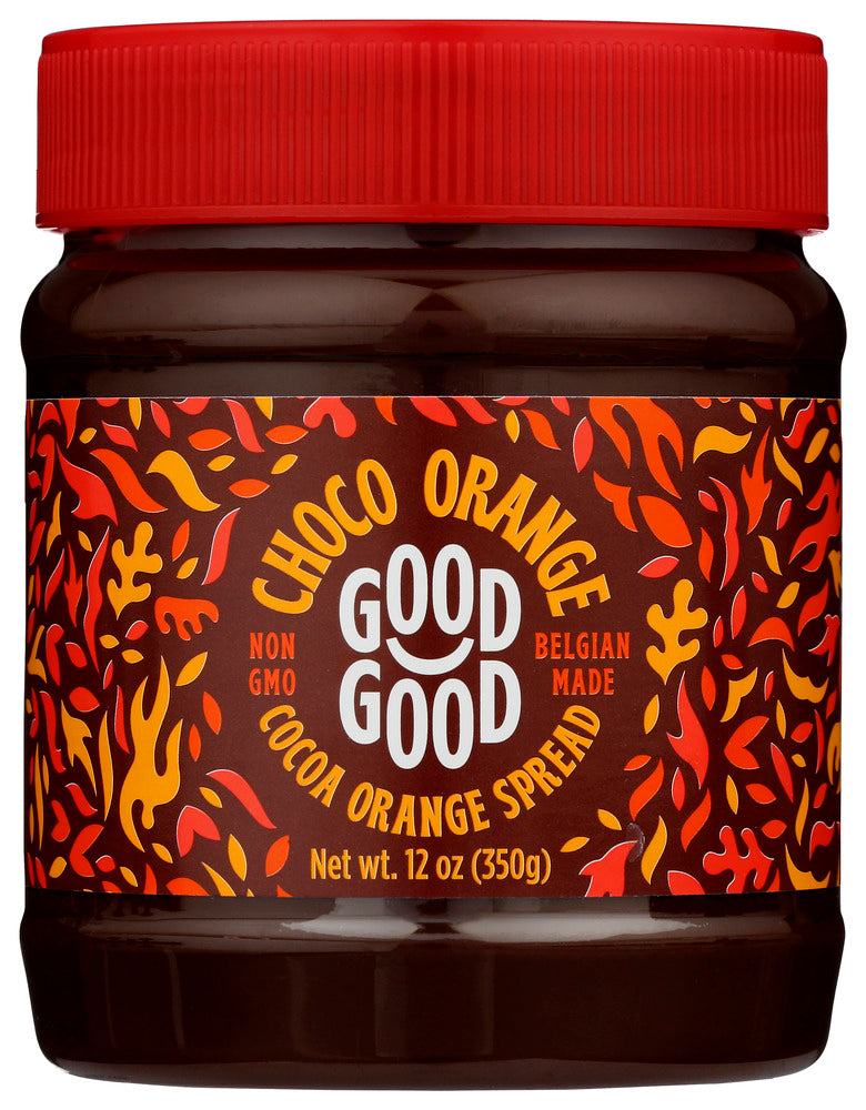 Good Good: Belgian Choco Orange Spread No Added Sugar, 12 Oz