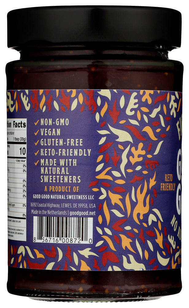 Good Good: Fig Jam Keto Friendly No Added Sugar, 12 Oz