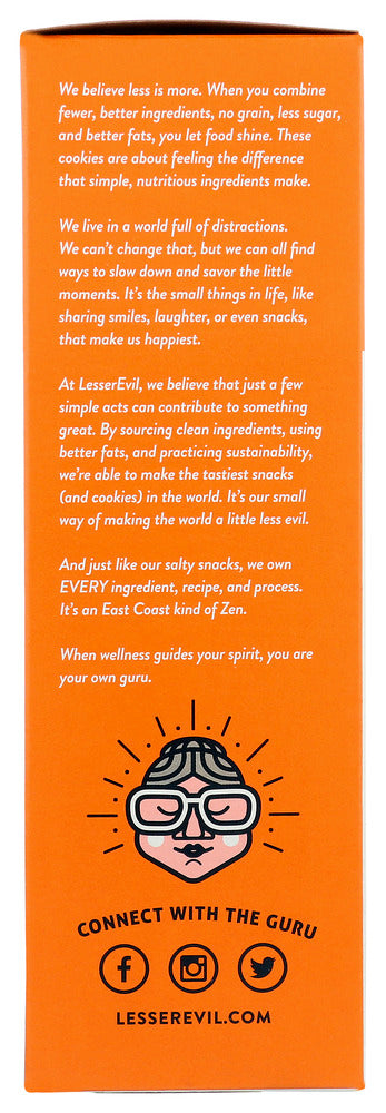 Lesser Evil: Almond Butter Chocolate Chip Mini Cookies, 4.4 Oz