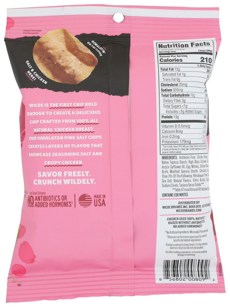 Wilde Snacks: Himalayan Pink Salt Chips, 1.34 Oz