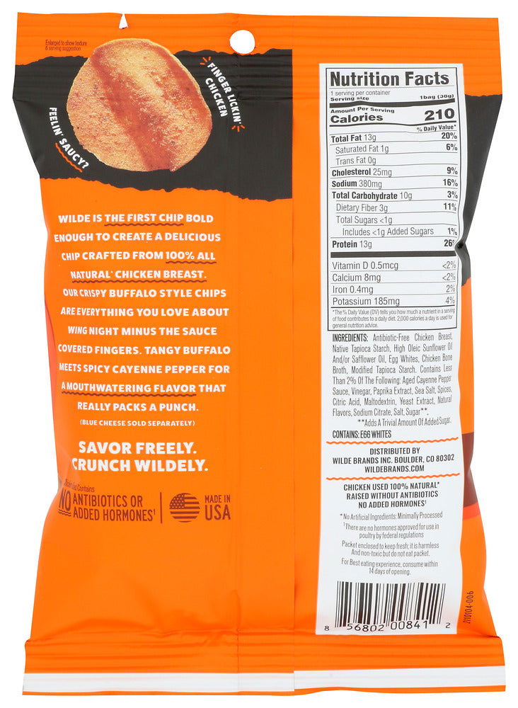 Wilde Snacks: Buffalo Chicken Chips, 1.34 Oz