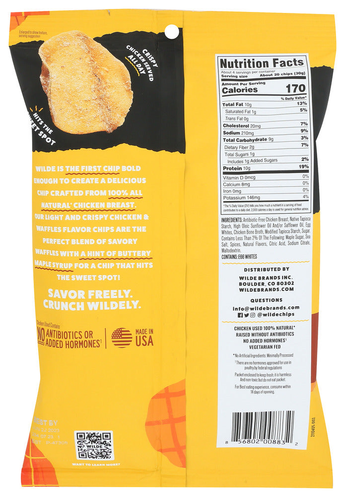 Wilde Snacks: Chicken And Waffles Chips, 4 Oz