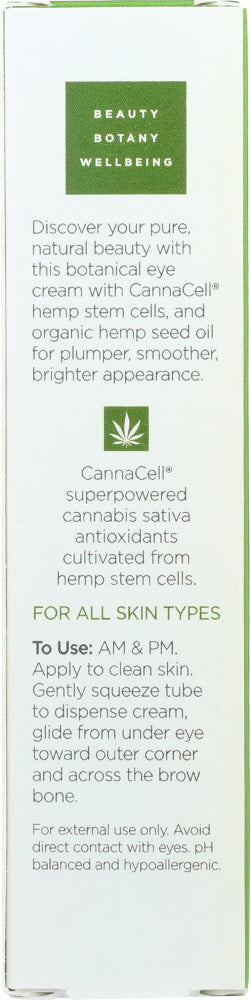 Andalou Naturals: Cannacell D.Puff Eye Cream, 0.6 Fl Oz